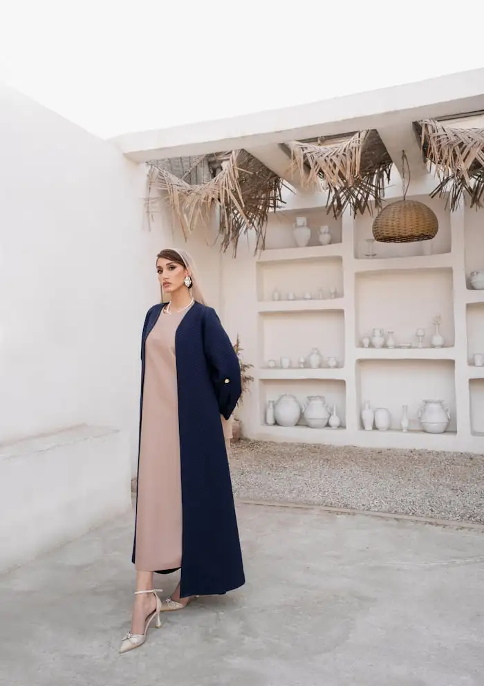 Navy abaya