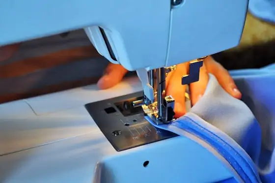 Tailor at a sewing machine